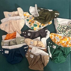 Reusable Cloth Diapers - Multicolor Set